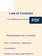 Sample Lecture - Law - Contract Law