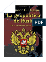 ALEXANDER DUGIN - Geopolitica de Rusia