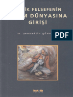 M. Şemsettin Günaltay - Antik Felsefe'nin İslam Dünyasına Girişi