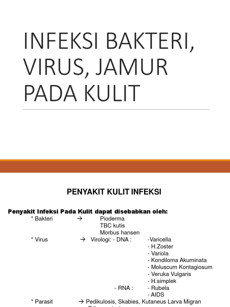 2.infeksi Kulit Bakteri Virus Jamur | PDF