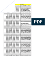 Questions LTE OSS BSS Engineers