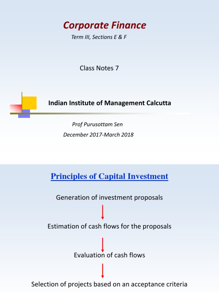 Capital Budgeting Techniques Overview | PDF | Internal Rate Of Return ...