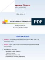 Corporate Finance: Class Notes 14