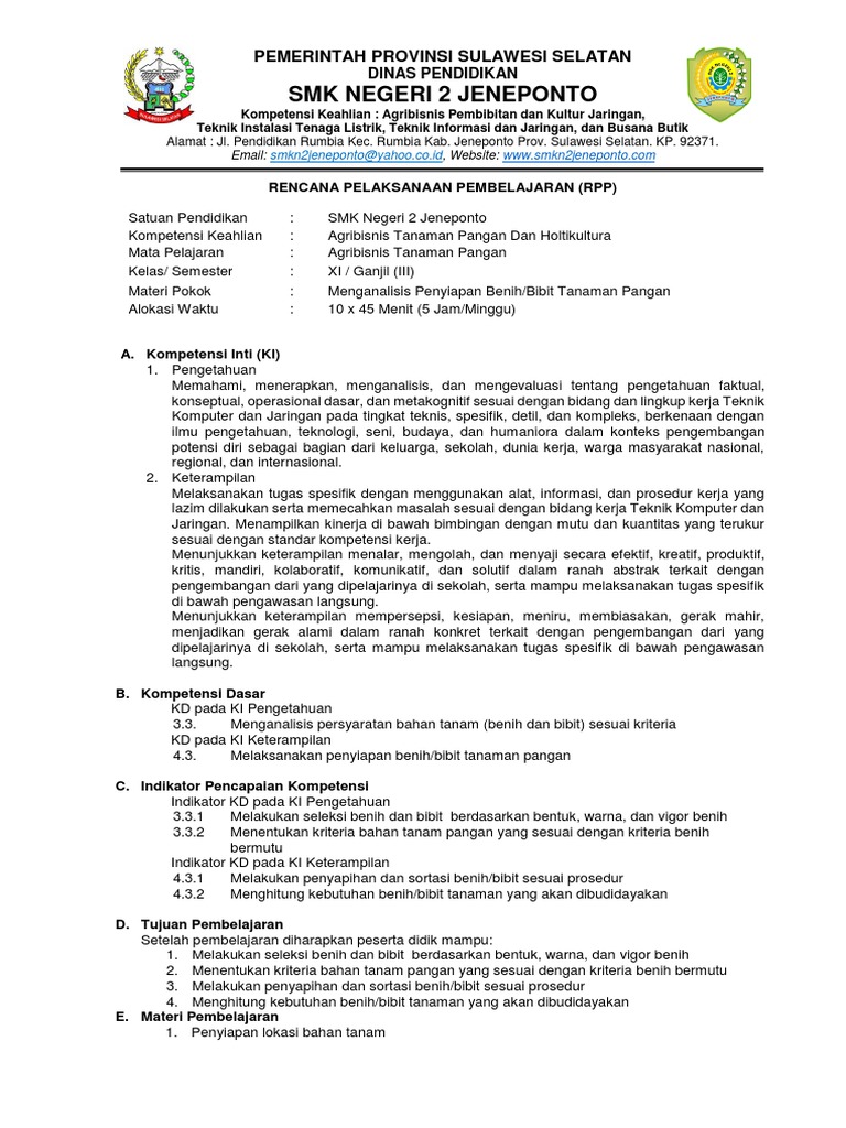 Rpp Agribisnis Tanaman Hias Rismax