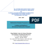 Mathematical Olympiad Brochure 2018 19 PDF