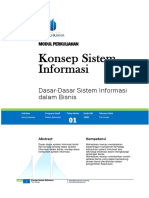 Modul Perkuliahan Konsep Sistem Informasi PDF