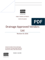 Drainage Approved Vendors List - June 2016