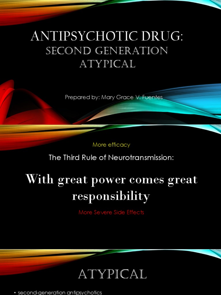 Antipsychotic Drug:: Second Generation Atypical | PDF | Atypical ...