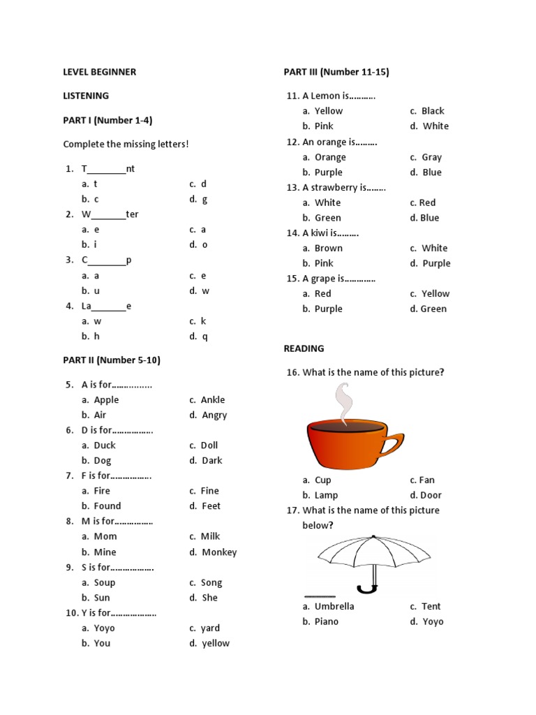 Level Beginner SW Wilda | PDF | Art Materials