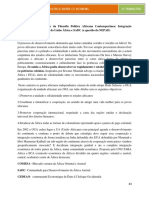 A Principal Preocupacao Da Filosofia Politica Africana Conteporanea