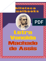Letra Vencida - Machado de Assis (VB 00122)