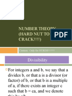 Number Theory (Hard Nut To Crack!!!!)