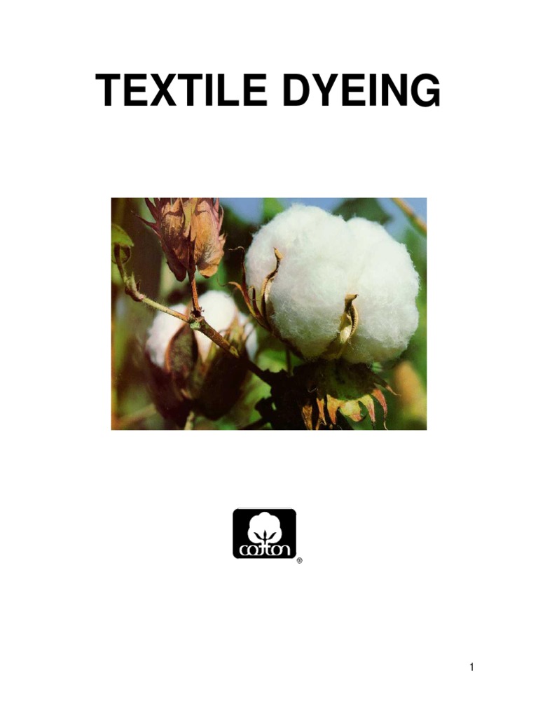 Dyeing Booklet Pdf Pdf Dye Dyeing