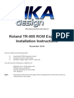 Roland TR-505 ROM Expansion Installation Instructions: November 2016