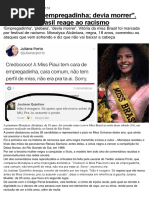Racismo Não