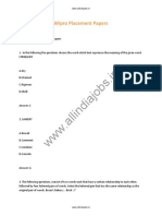 Wipro Placement Papers PDF Download PDF