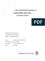 Determinants of External Assurance of Sustainability Reporting in Europe