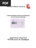 Curie Temp of Ferroelectrics