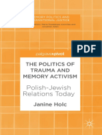 Polish-Jewish Relations Today: Trauma and Memory Activism