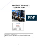Comprehensive Analysis For Opening A Salon in IIM Kozhikode Campus