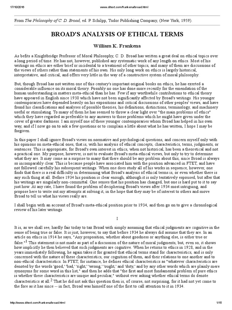Bernard Williams Truth in Ethics | PDF | A Priori And A Posteriori ...