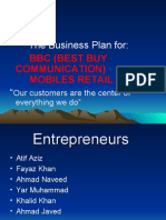The Business Plan For:: BBC (Best Buy Communication) Mobiles Retail Store