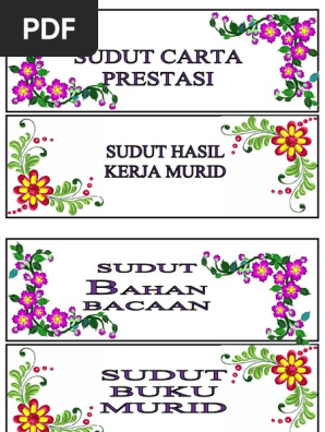 Label Sudut Pak 21 Pdf