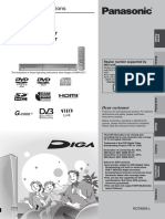 Instrucciones Grabador DVD Panasonic DMR-EX77