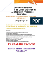 Anhanguera Prointer IV Processo Gerenciais