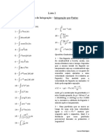 Lista 2 - Técnicas de Integração