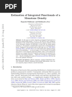 Estimation of Integrated Functionals of A Monotone Density