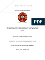 Ensayo de Globalizacion y Educacion PDF