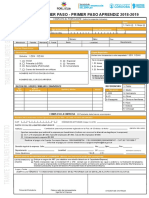 Programa Primer Paso - Solicitud de postulación