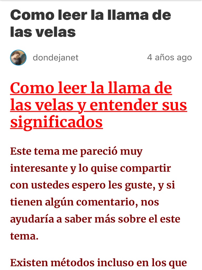 Cómo Leer Las Llamas de Las Velas1 PDF PDF