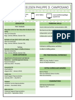 Maurice Mikkelssen Philippe D. Camposano: Education Personal Skills