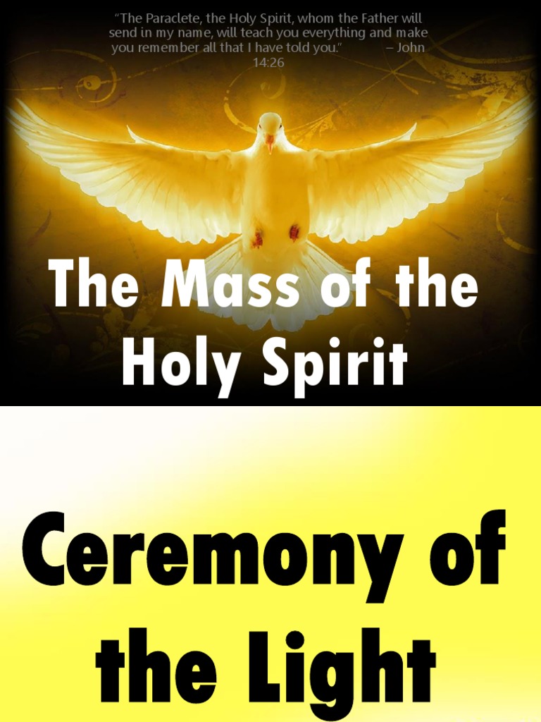 Mass of The Holy Spirit PDF John The Baptist Christianity