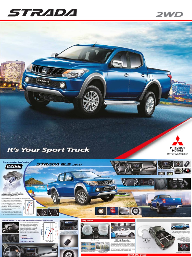 2014 Mitsubishi Strada Specifications | PDF | Anti Lock Braking