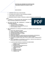 Estructura Del Informe de Investigacion