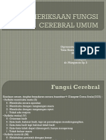 Pemeriksaan Fungsi Cerebral Umum