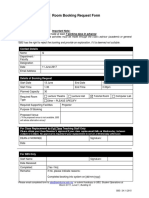 Room Booking Request Form