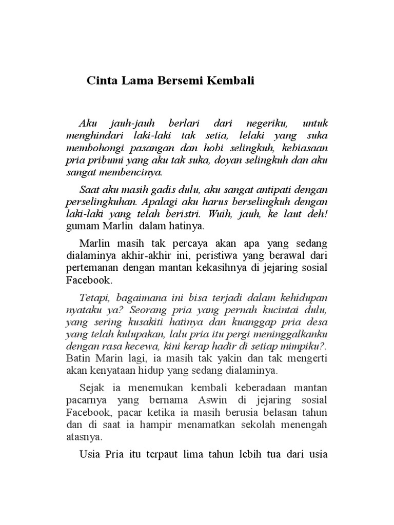 Gambar Kata Kata Cinta Lama Bersemi Kembali Kata Kata