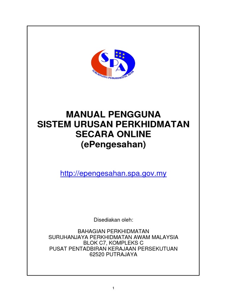 Manual Epengesahan Pdf