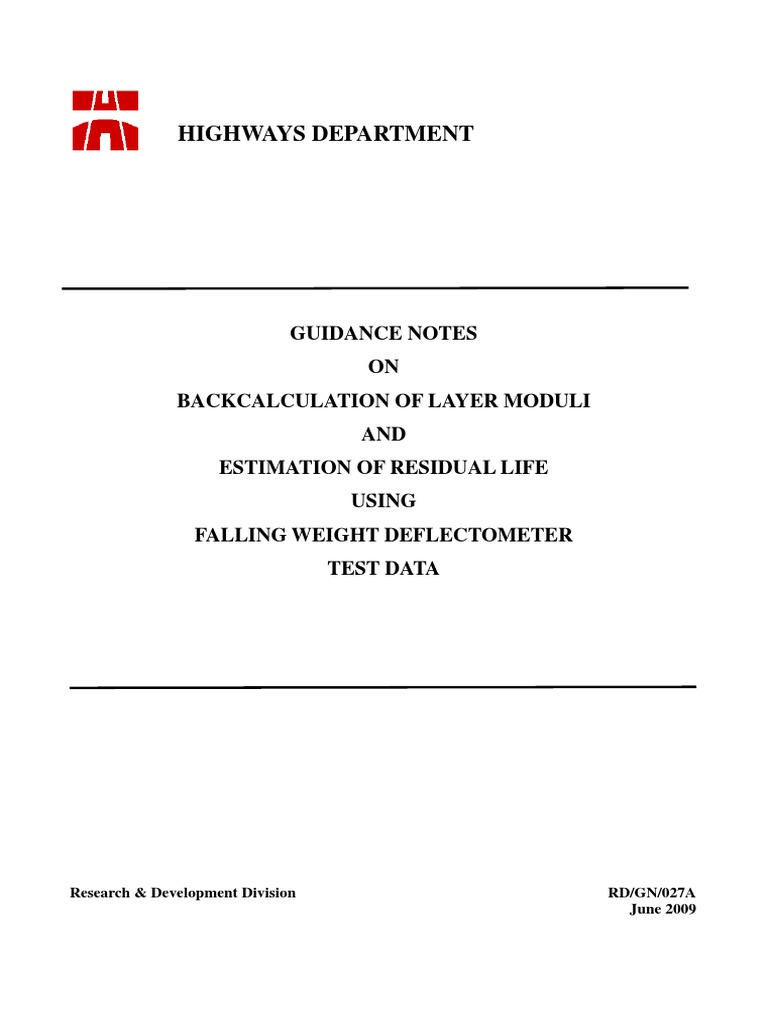 ELMOD Software Guidance for Pavement Analysis | PDF | Road Surface ...