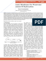 Making of Ceramic Membranes for Wastewater Treatment of Hydrocarbon