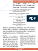 Statistical Analysis on Effects of the Number of Bulbs on the Performance of Heat Exchangers Allihn and Graham Outer Jacket Glass Condensers
