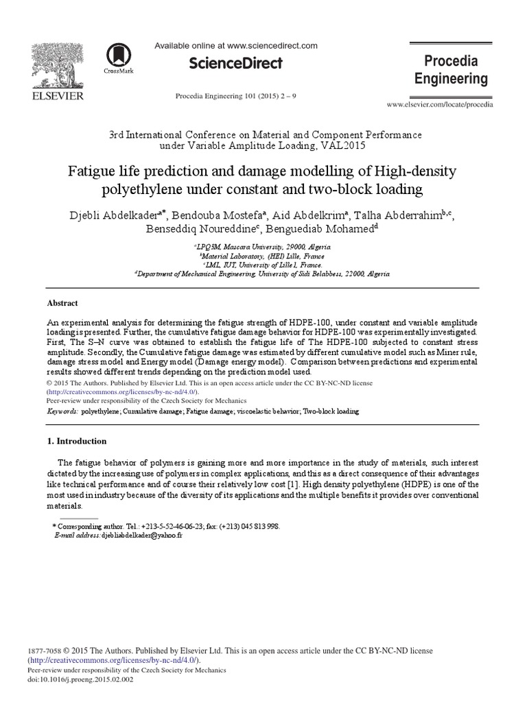 Fatigue Analysis Pdf Fatigue Material Fracture