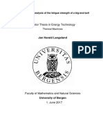 Finite Element Analysis of the Fatigue Strength of a Big End Bolt 