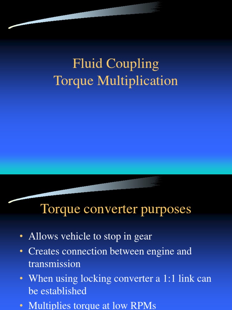 Fluid Coupling Torque Multiplication PDF