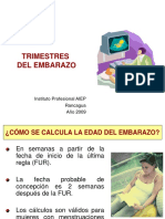 Clase 4. TrimestresEmbarazo y Embarazo Patologico