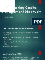 Using Working Capital Management Effectively